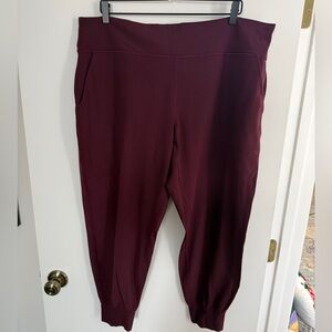 lululemon athletica Maroon Align Joggers Plus Size 20